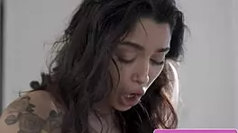 Sexy Lesbian Teens Vanessa Sky Andi Rose Share Close-Up Kisses