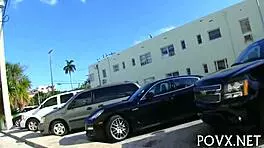 hot sex unfolds on soft sofa during game