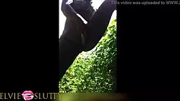 in the african tourist spot, a teen ebony girl spreads legs wide for wild pussy fucking