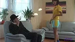 brunette teen 18+ gets assfucked by boss outdoors with cum