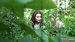 Old Grandpa Fucks Two Horny Babes In Intense Threesome At Home