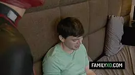 damn, bella rose in deadpool costume bangs her nerd step brother!