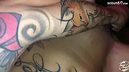 Young german teen doggystyle fucks monster black cock in cologne