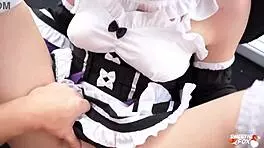 does the sexy maid rem suck and fuck subaru to cum in mouth?