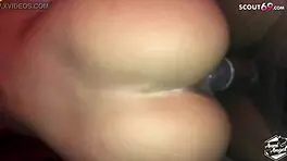 Young german teen doggystyle fucks monster black cock in cologne