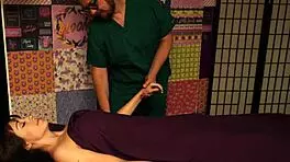 jenna enjoys a relaxing massage session