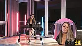 Tattooed Teen Gets Creampie In Shaved Pussy