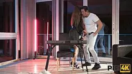 Tattooed Teen Gets Creampie In Shaved Pussy