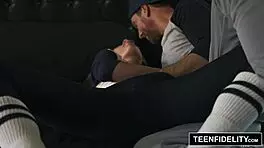 teenfidelity kirsten lee gets creampied hard by her rough coach! 💦