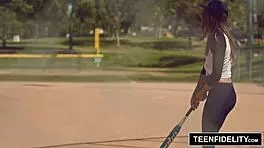 teenfidelity kirsten lee gets creampied hard by her rough coach! 💦