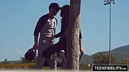 teenfidelity kirsten lee gets creampied hard by her rough coach! 💦