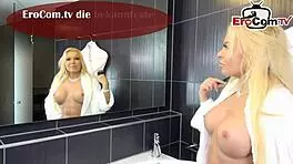 German Skinny MILF Secretary Swallows at First Sex Casting