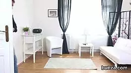 Beautiful tight teen gets pussy and anal rode!