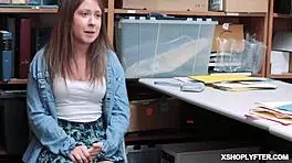 the lp officer doggy fucks nia nixon's pussy for shoplifting at work