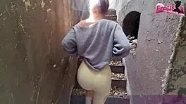 Public Amateur SEX with German Blonde Teen 18+ in POV