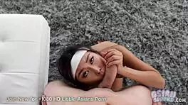 Hardcore Asian teen babe gets dicked hard in college! 😈