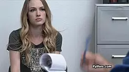 bending over is the only solution for this blonde on hidden cam.