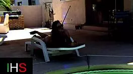 teen in heels gets licked and fucked interracial