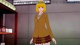 Meiko Shiraki and Hana Midorikawa have intense sex in Prison School hentai.