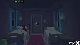 Redhead anime girl gets creampie in pussy!