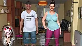 Spying On Old Housewife With Big Tits In Cuckold Game