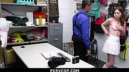 loss prevention officer punishes teen with doggystyle at work after spying