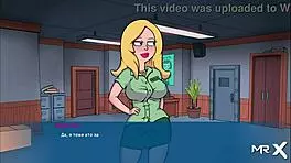 Redhead anime girl gets creampie in pussy!