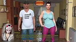 Spying On Old Housewife With Big Tits In Cuckold Game