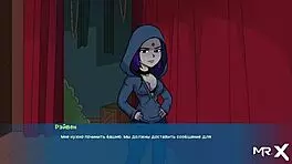 Redhead anime girl gets creampie in pussy!