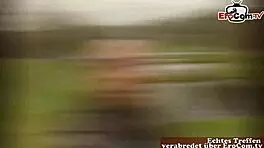 German teen student in erotic date