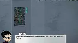 Yo, cumming on Blackfire in 18Titans Part 12 hentai game