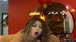 blonde brazilian influencer rides young guy in hotel until creampie explosion