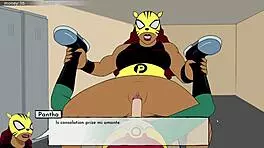 Yo, cumming on Blackfire in 18Titans Part 12 hentai game