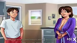 Big Cucumber Blowjob in Summertime Saga