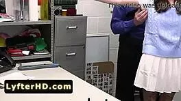 Beautiful Girl Caught Stealing, Pleasures Police Officer