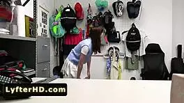 Beautiful Girl Caught Stealing, Pleasures Police Officer