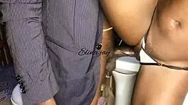 European Asian Friends Fuck Again In Bathroom With Spanking