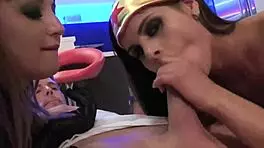 Young Teen Gets Fucked in Front of Friends at Party Threesome