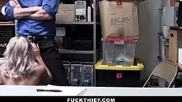 Teen Punished For Store Break-In With Hardcore Doggystyle In Garage. Big Cock Action!