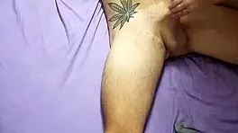 Horny Nicky gets her tattooed pussy creampied by her friend.