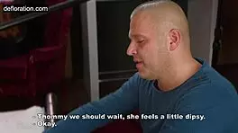 Virgin Alesya Seduced by Experienced Porn Actor