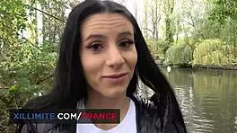 Hey, watch this young brunette take it in every hole possible!