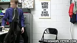 Officer Alex Questions Dania in Back Office