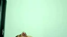 first anal with glass dildo stretches my tight latina ass hard