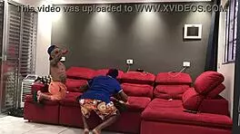 my frend recordin me fuckin the sexy latina pussy in doggystyle, cum on her bent over