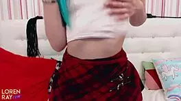 Teen 18+ With Perfect Body Uses Big Dildo And Plays With Butt Plug At Home