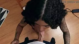 Skank Stepsister Blows Lucky Stepbrother