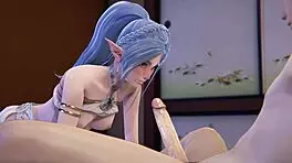 i booked a hotel room with this elf in 3d hentai, but i made a mistake!