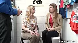 Security officer making ashley lane gags on his big man meat