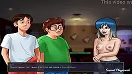 Summertime saga nerd with big ass wants to taste my big dick